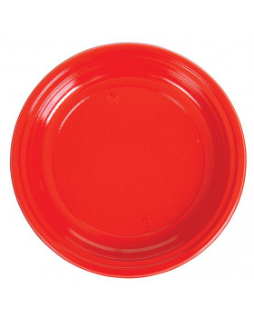 Plastové taniere 10ks - červené