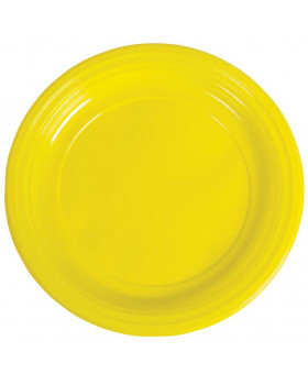 Plastové taniere 10ks - žlté