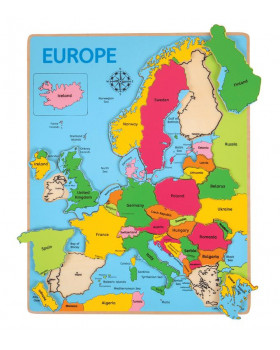 Vkladacie puzzle Mapa Európy