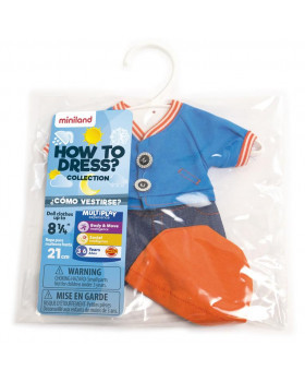 Oblečenie pre bábiky, 21 cm, modré súprava pre chlapca