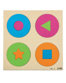 Vkladacie puzzle - Kruhy a tvary