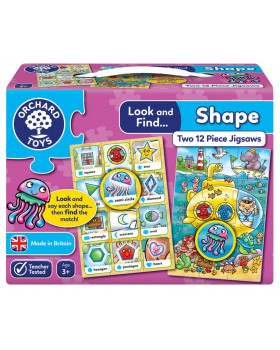 Puzzle hľadaj a nájdi - Tvary