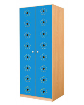 Dvere 6 - kvety - modré
