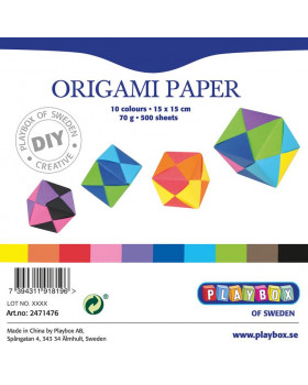 Papieriky na origami, 70 g/m2, 15x15