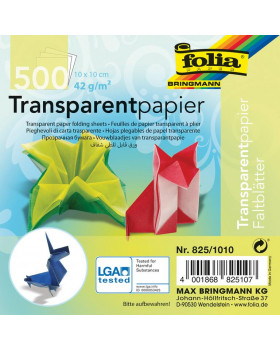 Papier na skladanie - transparentný