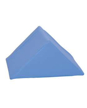 Trojuholník krátky - koženka/svetlomodrá