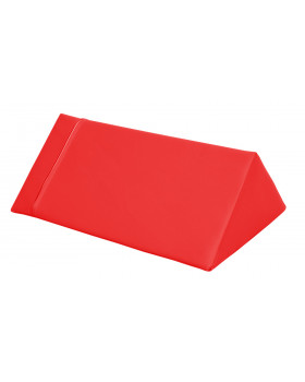 Trojuholník stredný - koženka/červená