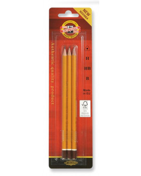 Grafitové ceruzky, 3 ks