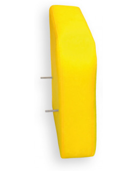 Sedačka farebná - pravá opierka žltá, 31 cm
