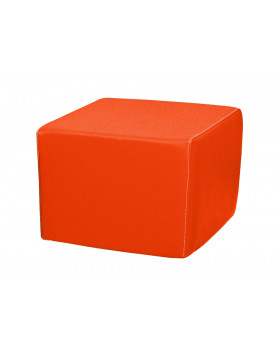 Taburetka štvorec - červená 25cm