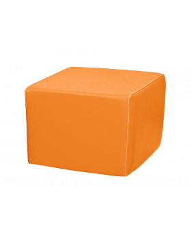 Taburetka štvorec - oranžová 25cm