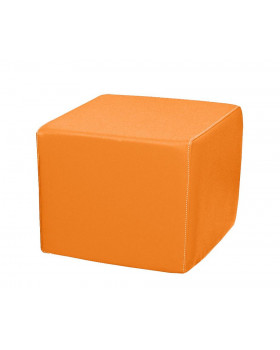 Taburetka štvorec - oranžová 30cm