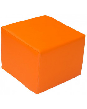 Taburetka štvorec - oranžová 35cm