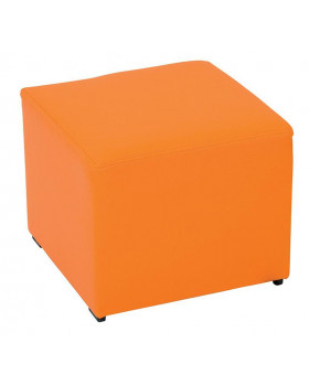 Sedačka farebná - taburetka oranžová, 31 cm