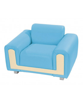 Sedačka Úsmev 1 svetlomodrá