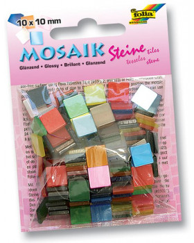 Žiarivá mozaika 10x10 mm