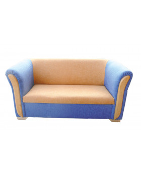 Masívna sedačka pre dvoch modrá