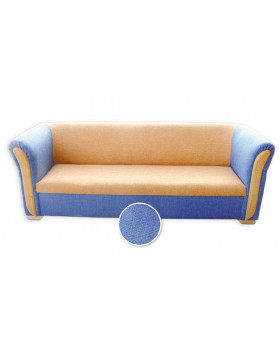 Masívna sedačka pre troch modrá