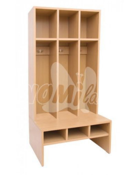 Šatňa LUNA KOMBI pre 3 deti BUK
