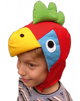 Kostýmové čiapky 4 - Papagáj