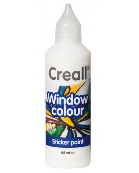 Farba na sklo Creall 80ml biela