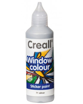 Farba na sklo Creall 80ml strieborná