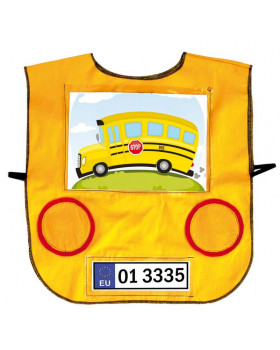 Vestička autíčko - žltá