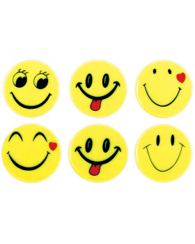 Reflexné samolepky - Smile 6ks