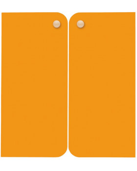 Dvierka veľké - oranžové