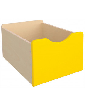 Drevený úložný box - Veľký - žltý