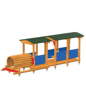 Detské ihrisko - Lokomotíva s vagónom