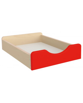 Drevený úložný box - Malý - červený