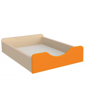 Drevený úložný box - Malý - oranžový