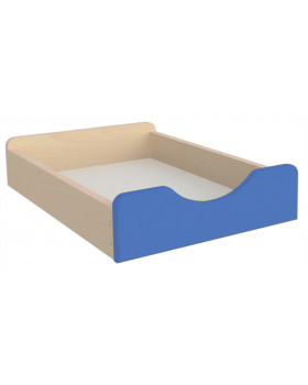 Drevený úložný box - Malý - modrý