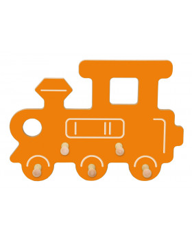 Vešiačik Vláčik - Lokomotíva - oranžová