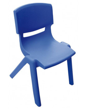 Stolička plast. 26 cm modrá