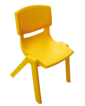 Stolička plast. 26 cm žltá