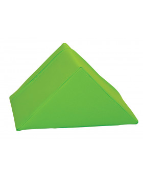 Trojuholník krátky - koženka/zelená