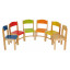 Drevené stoličky Buk - 31 cm
