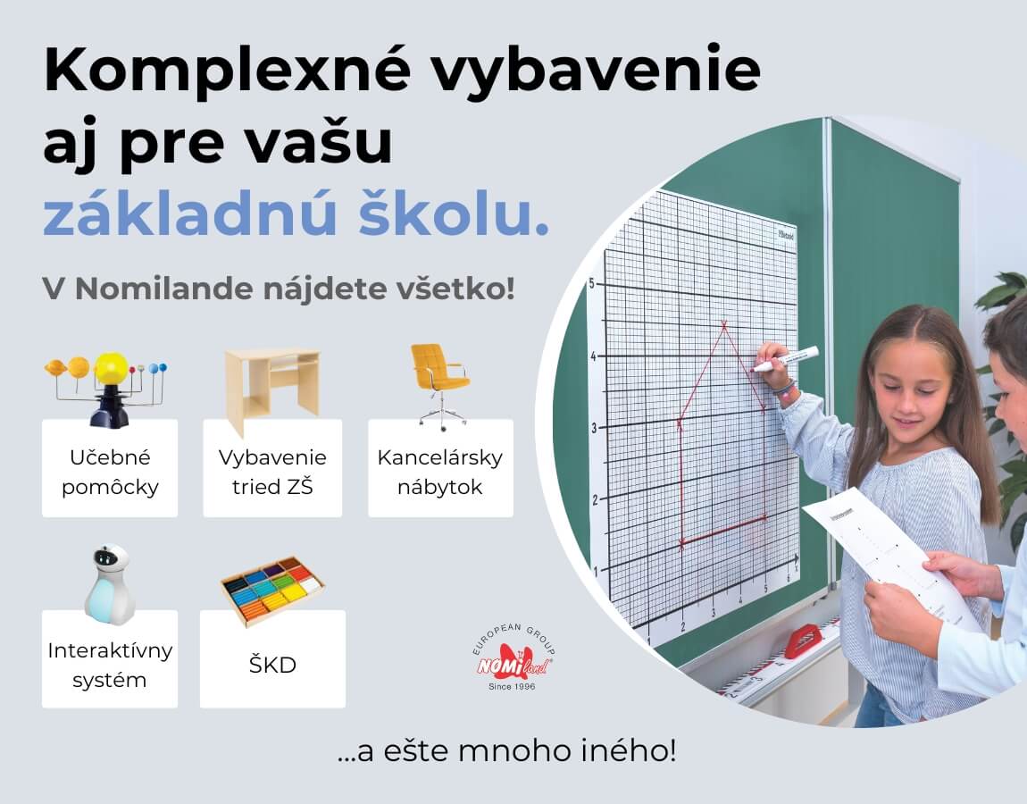 Ponuka produktov pre základné školy.