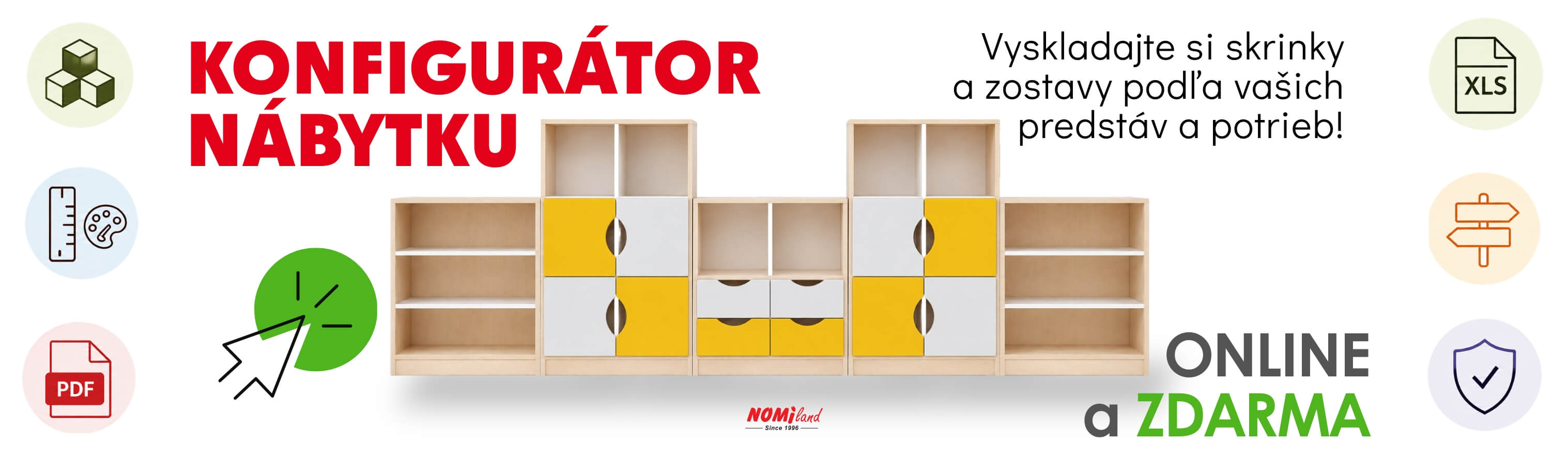 Nábytkový konfigurátor ONLINE a ZDARMA