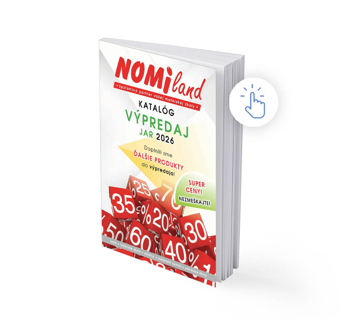 obálka produktového katalógu Výpredaj Jar 2026 Nomiland