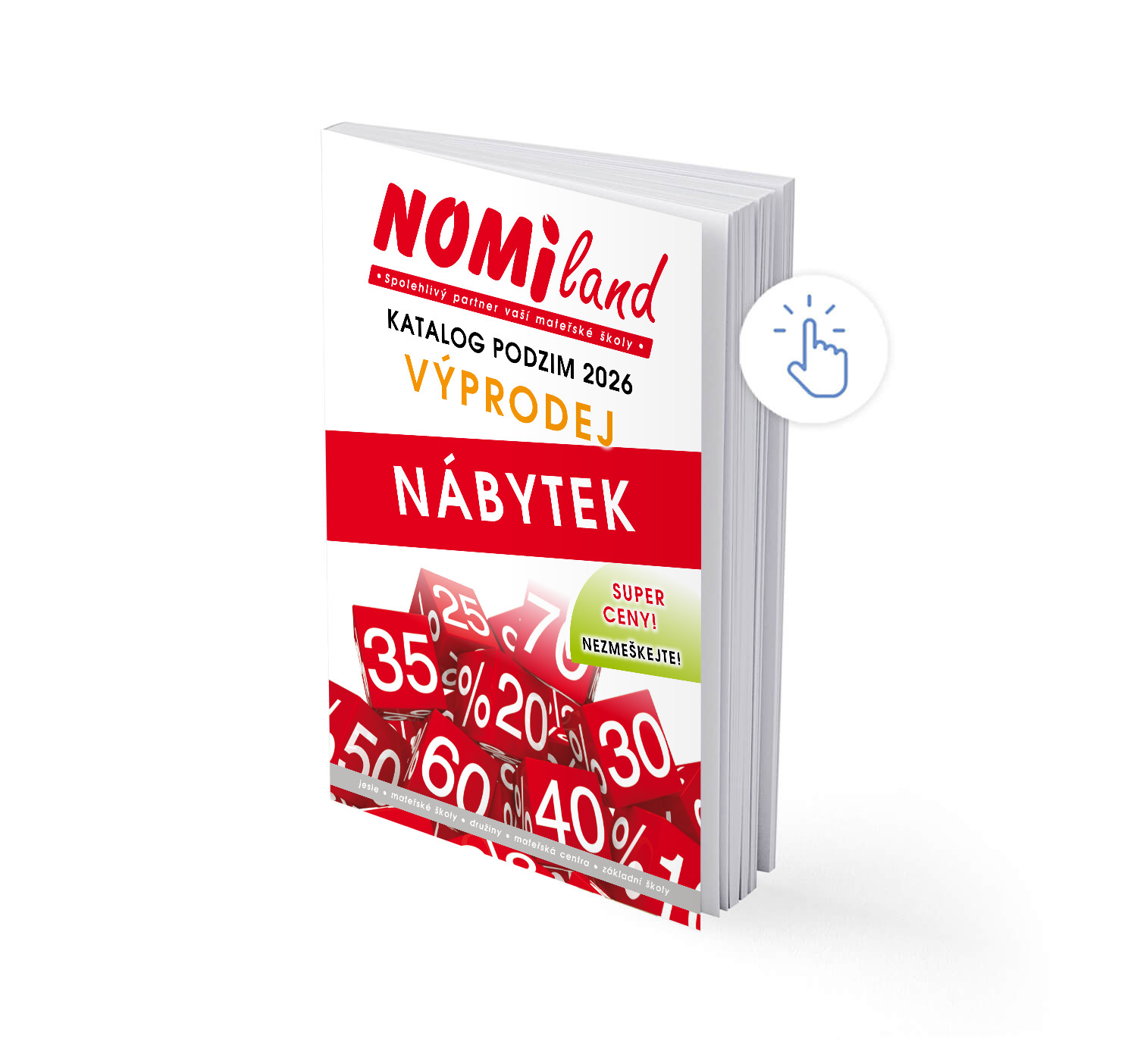 obálka výprodejového katalogu NÁBYTEK PODZIM 2026