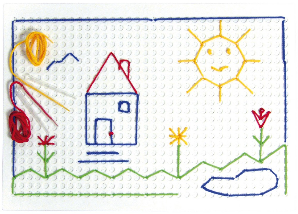 Šnúrkové kreslenie - mega tabuľka